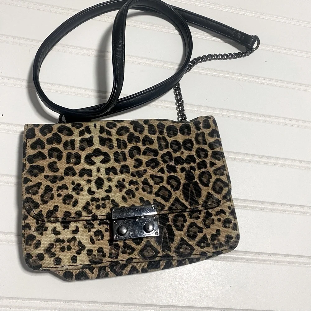 Art Class Small Shoulder Cheetah Print Purse